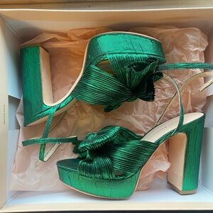 Loeffler Randall Natalia Emerald Platform Bow Heel